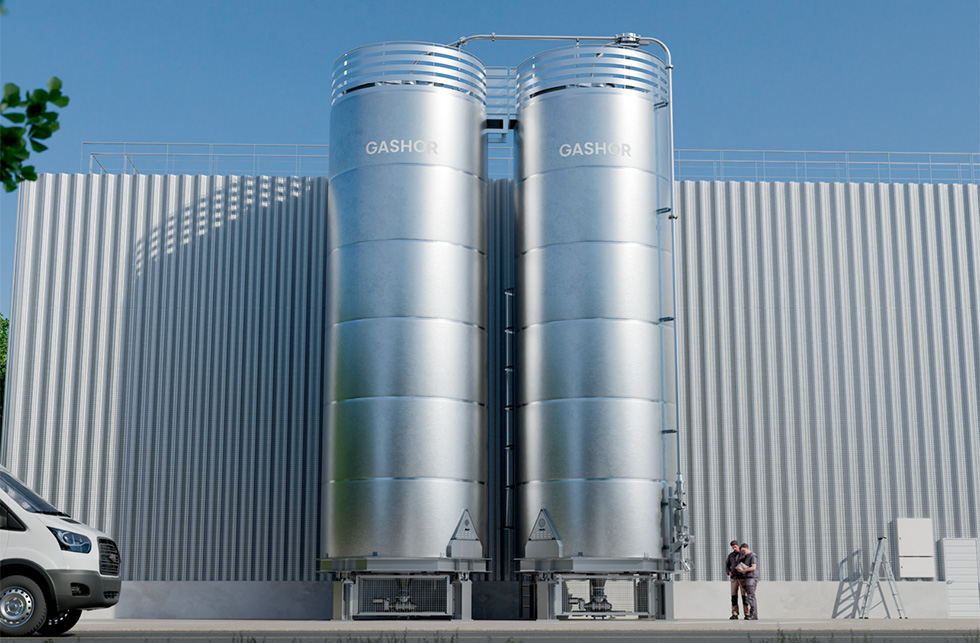 silos for raw material storage by gashor